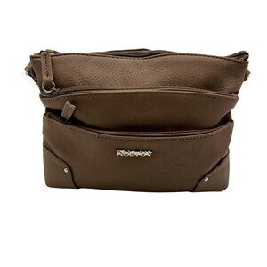 Koltov Brown Faux Leather Crossbody Bag